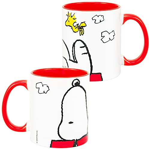 Peanuts - Snoopy Mug Tasse de Café Thé en céramique blanc/rouge 320 ml