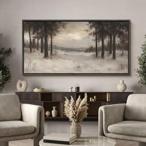 Image of MUDECOR Extra Large Framed Canvas Print Wall Art Pine Art for Living Room