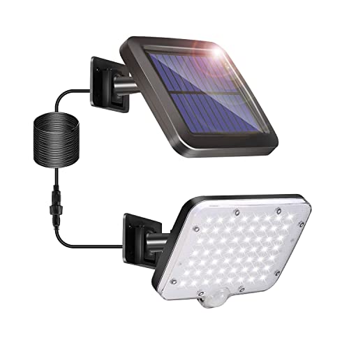ECOWHO Solarlampen für Außen mit Bewegungsmelder, 1500mAh Solarleuchten für Außen, 56 LED Aussenlampe 120°Solar Lampe Outdoor IP65 Wasserdichte Sicherheitswandleuchte Garten[Energieklasse A+++] Cover