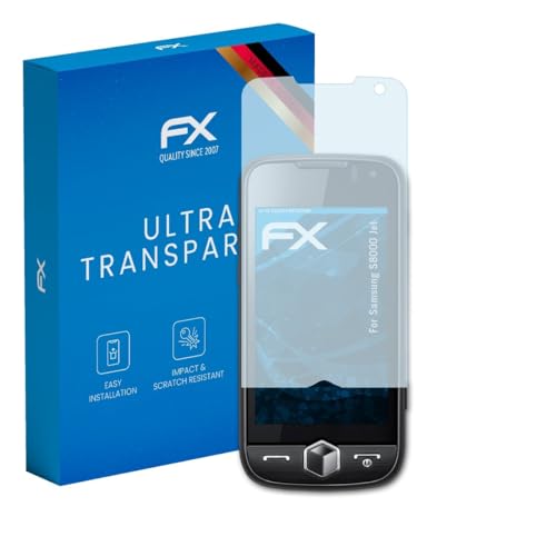 atFoliX Screen Protection Film compatible with Samsung S8000 Jet Screen Protector, ultra-clear FX Protective Film (3X)