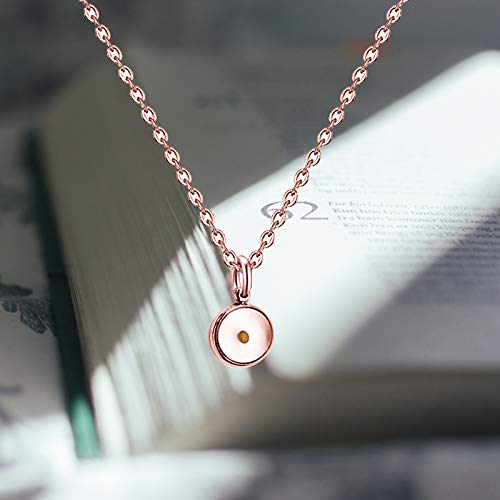 Collier pendentif graines de moutarde idée cadeau d'anniversaire - 7