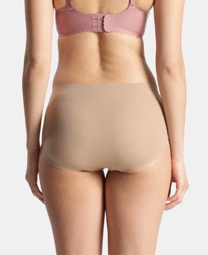 Image of Jockey 1827 Women's High Coverage Microfiber Nylon Elastane Stretch Mid Waist Hipster with No Visible Pantyline