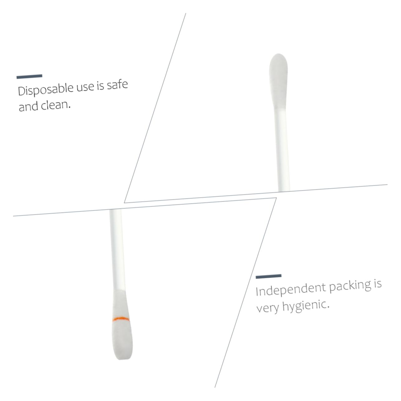 minkissy Travel Essential 100pcs e Lip Swabs Break off Care Sticks Tooth Acid Resistance for Safe Use