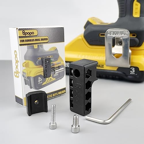 Magnetic 1/4-Inch Hex Bit Holders Fit for Dewalt Wrox Cordless Impacts Screwdrivers,Powerful Magnet Drill Bit Holster Sleeve Organizer, Hex Screw Bit Storage on side of Power Drill,Right Side - Image 6