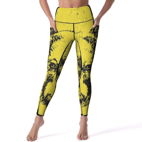 Legging femmes Ours Rétro S pantalon de sport yoga taille haute