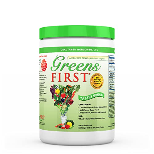 Greens-First-Original-Mint-60-Servings-Greens-Powder-Superfood-49-Organic-Fruit-Vegetable-Superfoods-Antioxidant-Juice-Smoothie-Mix-Supplement-Dairy-Free-Vegan-Non-GMO-1990-oz