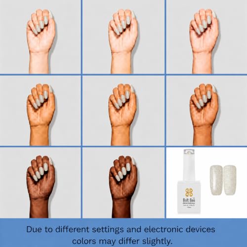 Image of Bolt Bee Gel Nail Polish with Glossy Finish | Gel Paint Soak Off UV Led Non-Smudging,Long-Lasting Nail paint | Highly Pigmented Gloss Touch Polish For Home Manicure & Salon | Gift Set for Women-15ml