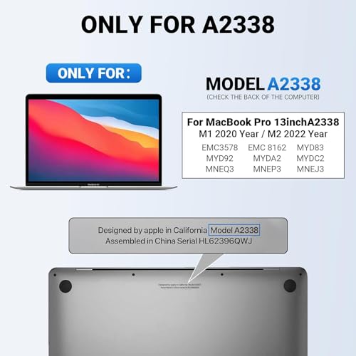 Image of A2338 Screen Replacement for 2020-2022 MacBook Pro 13.3 inch M1 M2 Retina 2560x1600 Full LCD Display Assembly with Fix Kit, Silver