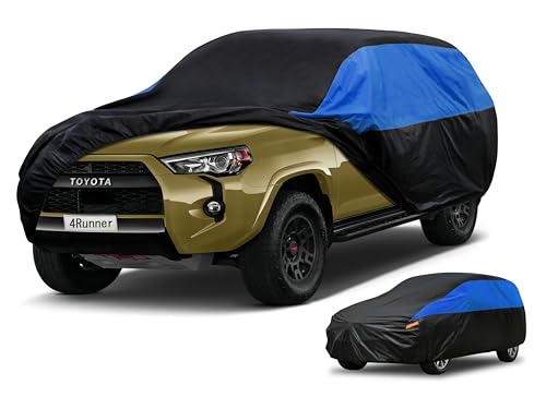 Image of GUNHYI Car Cover Custom Fit 4Runner Waterproof All Weather, Lightweight Full Exterior Cover for Automobiles Outdoor Sun UV Rain Dust Snow Wind Protection.