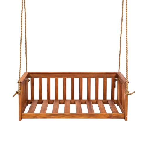 East Green Charleston Outdoor Daybed Swing with Ropes