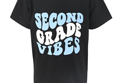 Image of Unique Baby Boys 2nd Grade Vibes Only Back to School T Shirt