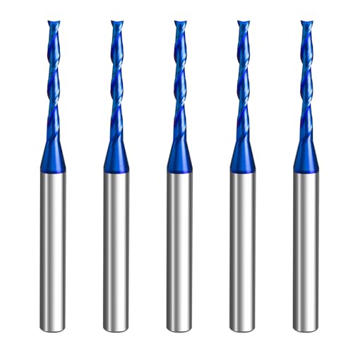 Image of CNC Spiral Router Bits (5, Up Cut - 1 /8 inch Dia - 3 inch OAL)