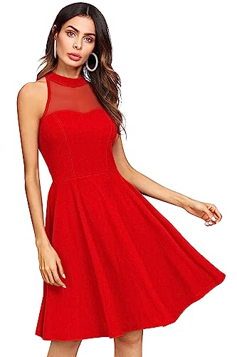 Image of ILLI LONDON Women's A-LINE MESH Knee Length Dress