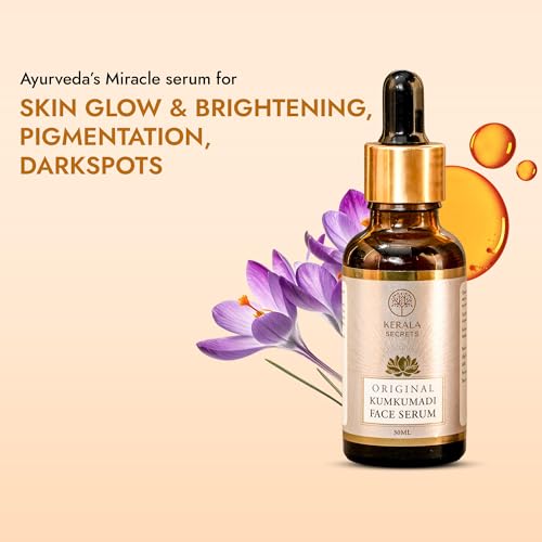 Image of Original Kumkumadi Face Serum - Ayurvedic Night Serum with Saffron, Manjistha & Sandalwood for Glowing, Bright & Even-Toned Skin - Natural & No- Chemical (30 ML)