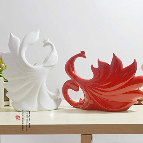 YUNZHI Cigarette Ashtray Indoor or Outdoor Baiyone Furniture And Ornaments Wedding Gift Home Furnishing Decor Peacock Ceramic Crafts
