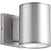 Quorum International Cylinder 2-LT Outdoor LED Wall Light - Brushed Aluminum - 920-2-16