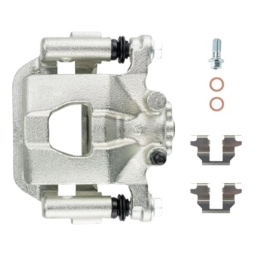 Image of KAX Disc Brake Caliper Assembly for 2007 2008 2009 2010 2011 2012 Nissan Altima, 2007-2008 Nissan Maxima, Rear Left Driver Side