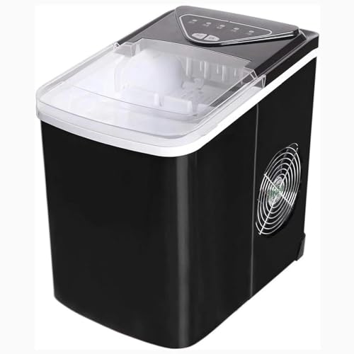 Fabricadora de hielo portátil de acero inoxidable 26 lbs/día miniatura 1