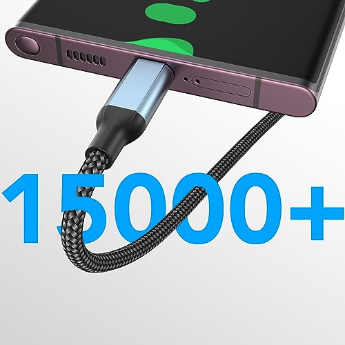 Câble USB C de 2 pieds, [3-Pack] Câble Android Auto 3A Charge rapide 0 ...