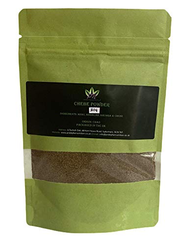 Poudre de chébé authentique - 50 g - Traditionnellement fabriquée à partir du Tchad - Conserve la croissance des cheveux - Arrête la casse par Priddyfair Nutrition