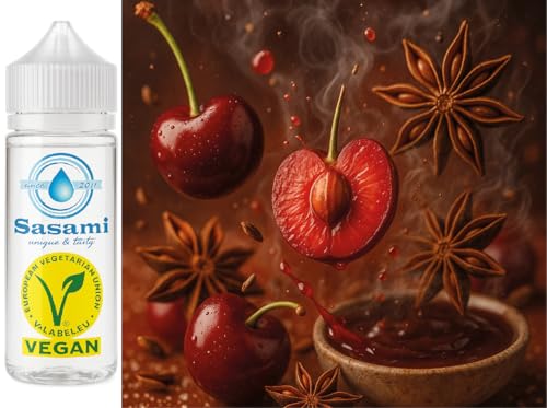 Cereza anís aroma concentrado Sasami 100ml, esencia vegana Mystic Cherry