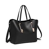 Modedesign: Die einfachen Volltonfarben machen diese exquisite Frauentasche zu einem klassisch zurückhaltenden Teil, das sich leicht mit jeder Kleidung kombinieren lässt. Mit dem verstellbaren und abnehmbaren Schultergurt können Sie bequemer tragen und haben mehr Trageoptionen: Handheld / Einzelschulter / Crossbody.