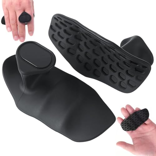 Alternativa a Guantes Gym, Agarres de Silicona para Mancuernas y Barras Fat Grips Antideslizantes para Gimnasio, Empuñaduras de Levantamiento sin Dedos, para Entrenamiento de Gimnasio y Ejercicio