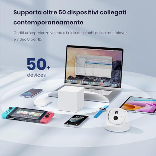 Nova MW6 WiFi Mesh, Dual Band AC1200 con Copertura Fino a 2-4 camere da letto, 2 Porte Gigabit Ethernet, Modalità Router e Access Point, Parental Control, Confezione da 2 Pezzi - Powerline - Immagine 4