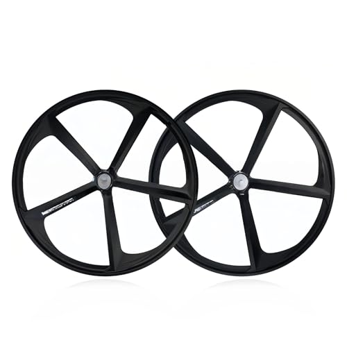 Tonain 700C (23C-28C) �Œ�M�A �o�C�N�z�C�[���Z�b�g �}�O�l�V�E���������t�����g V�u���[�L 100/120mm�n�u �V���O���X�s�[�h �g���b�N�o�C�N 5�X�|�[�N (�t�����g�ƃ��A�̃y�A,�u���b�N)