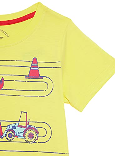 Image of Easybuy Boy's Slim T-Shirt (SS21SK01BX Yellow 4Y)