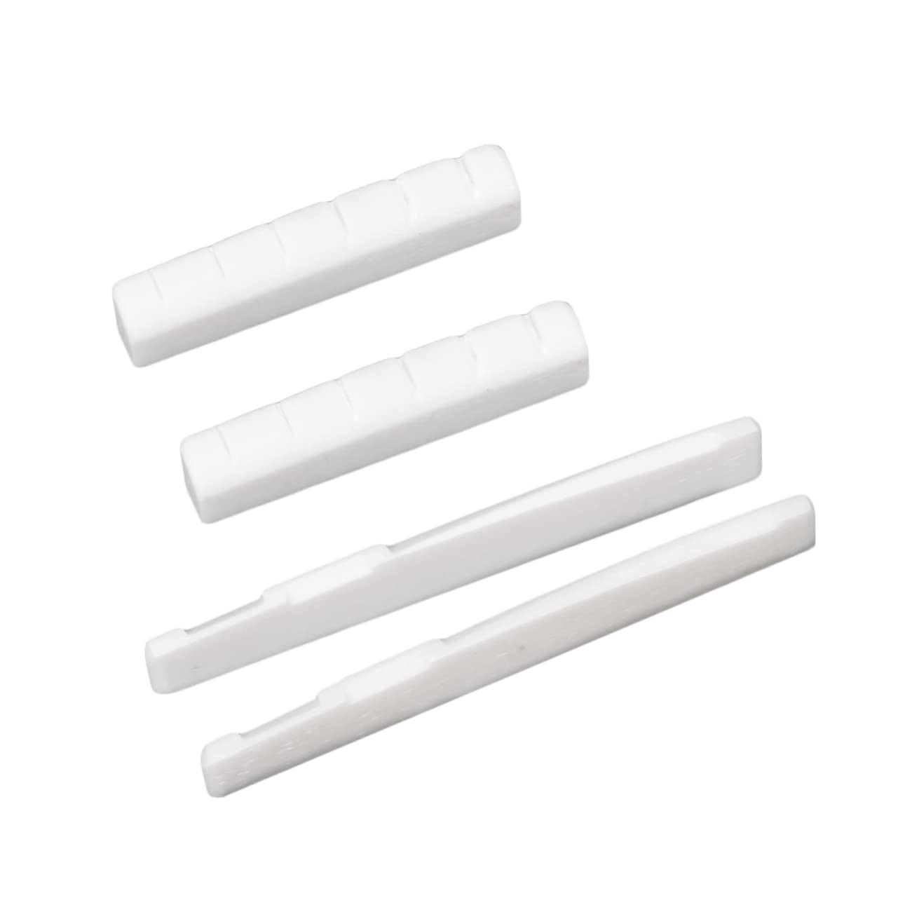 Generic Acoustic Guitar Accessories 2 Sets of Bone Guitar Saddle Nuts Replacement Nuts for