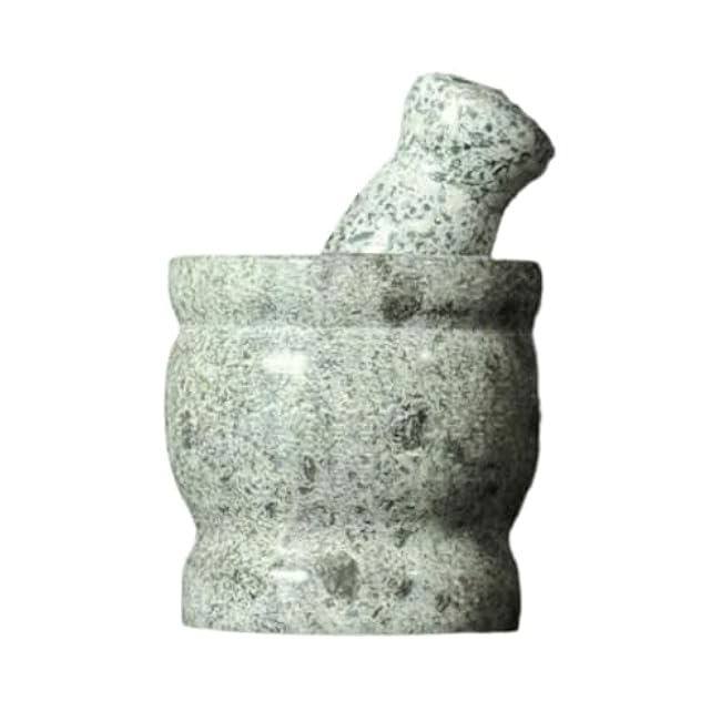 QUQUQ Mortar and Pestle Set Household Old Fashioned Garlic Mashers Stone Mortars Crushers Grinders and Pestles Set Seasoning Spice Tools