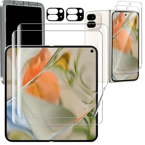 Ferilinso 2 Pack Screen Protector for Google Pixel 9 Pro Fold [Phone Case Friendly], Inside Anti-Spy Film with 2 Pack Back Tempered Glass + 2pack Camera Lens Protector Accessories