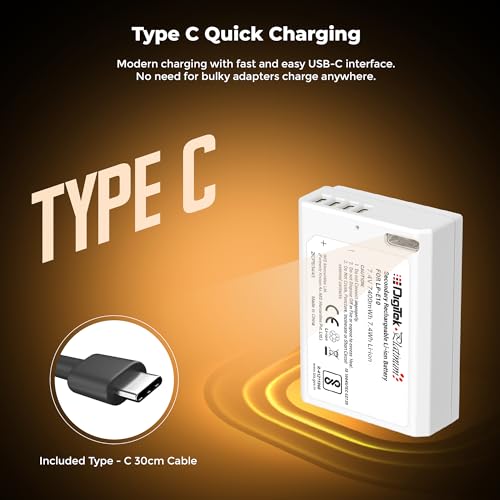 Image of Digitek Platinum (LP-E10 Type C) 1260mAh Li-ion Battery for Canon DSLR Cameras with Smart Protection, for Canon EOS 1100D, 1200D, 1300D, Kiss X50, Kiss X70, Rebel T3, T5, and T6 Cameras