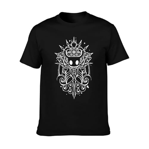 Hot Game Hollow Knight Silksong T-Shirt Cosplay Short Sleeve Tee Men Women Casual Gamer Shirt (Black4,Medium)