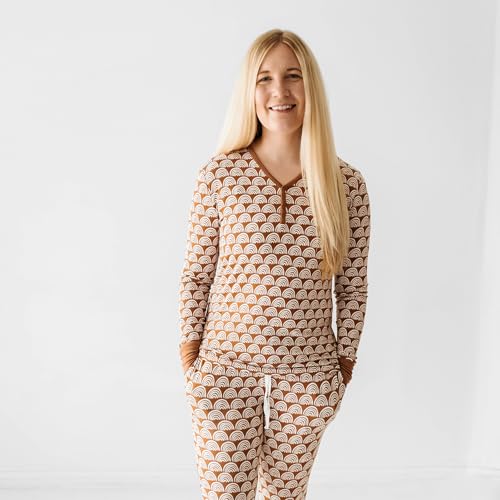 Image of Little Sleepies Womens Pajama Top, Viscose from Bamboo, Henley Button Up Nursing PJs, Family Matching Pajamas for Women Set