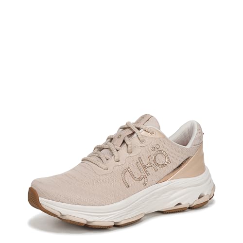 Ryka Womens Devotion X Max RS Walking Shoes Beige Metallic Mesh Fabric 9 W