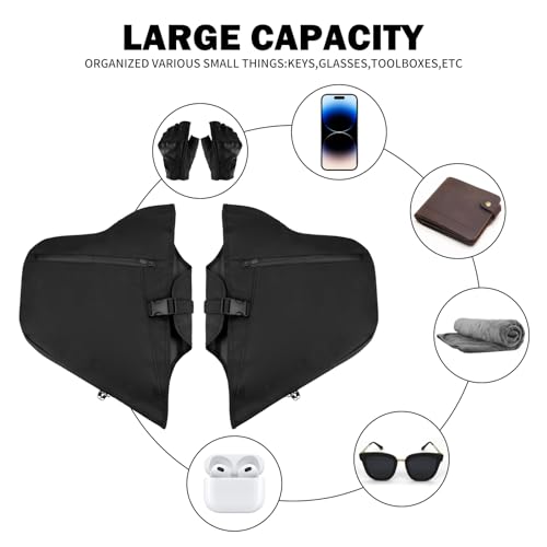 Soft Lowers Chaps Cubiertas para Protectores de Motor para Softail 2018 en adelante | Calentadores de Piernas de Nylon, Cubiertas para Barras de Choque, para Fat Boy FLFBS 114 FLFB 107 Slim FLSL Standard FXST Street Bob Breakout miniatura 4
