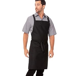 Chef Works Unisex Cross-Back Bib Apron