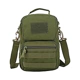 Bolsa cruzada de un solo hombro para actividades al aire libre, montañismo, bolsa pequeña, portátil, para ocio, moda, mochila para profesores y mujeres, verde, Talla única