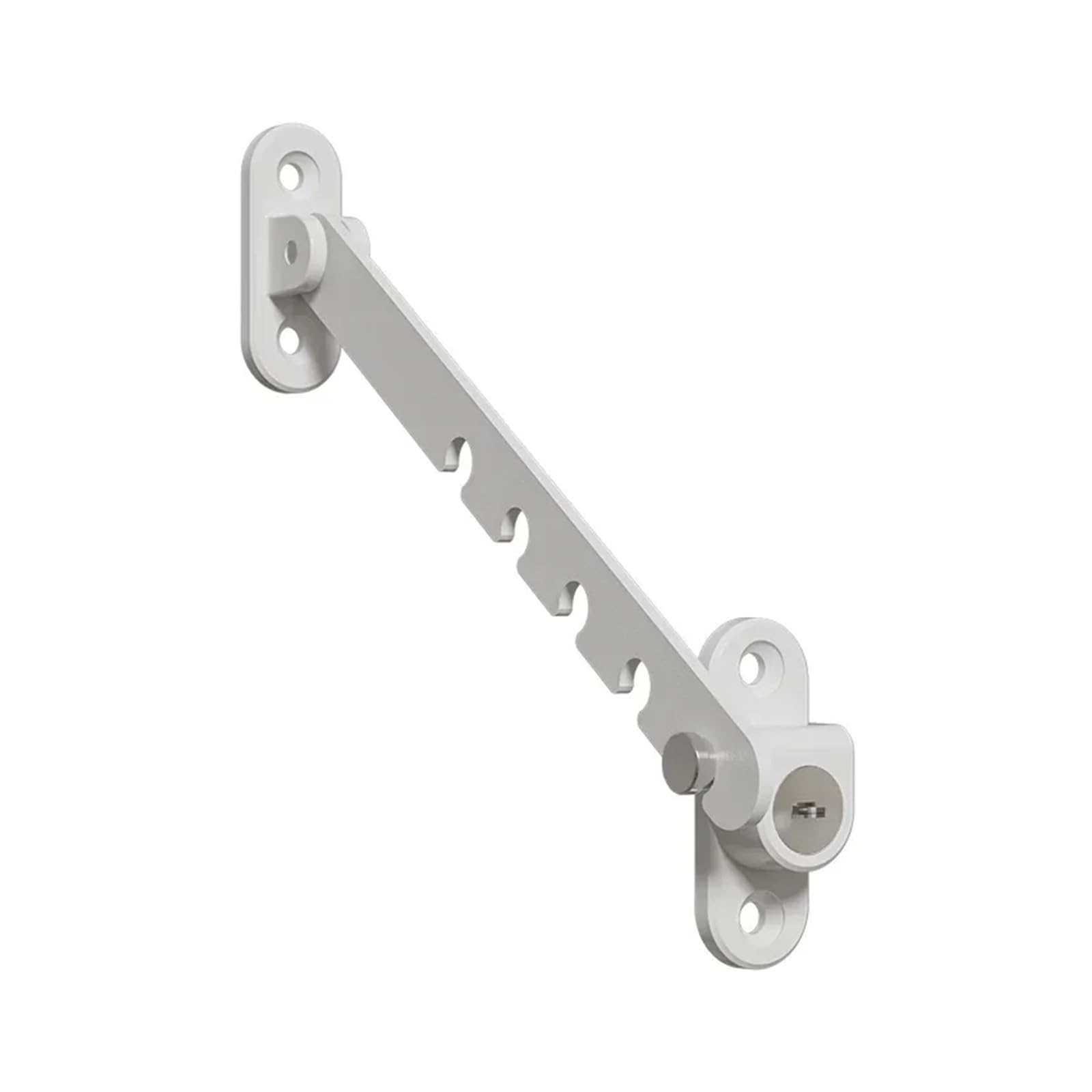 Window Restrictor Adjustable Windowlock Stopper Falling Prevention Lock Limiter Care for Child Protection Safety for Home Office(White)