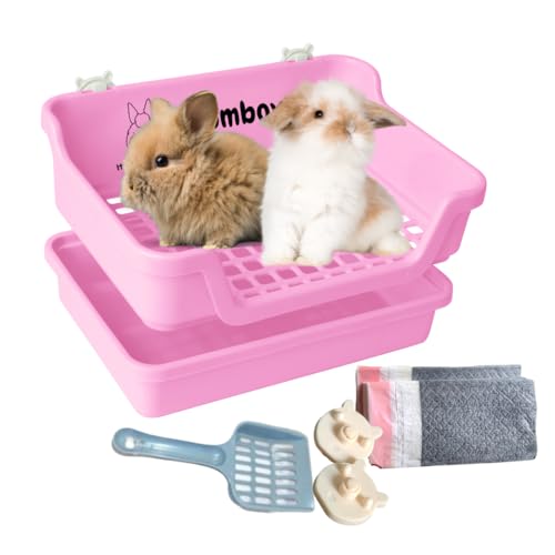 HoppScotch.bun Bumbox Large Rabbit Litter Box, 15.75" Training Cage with