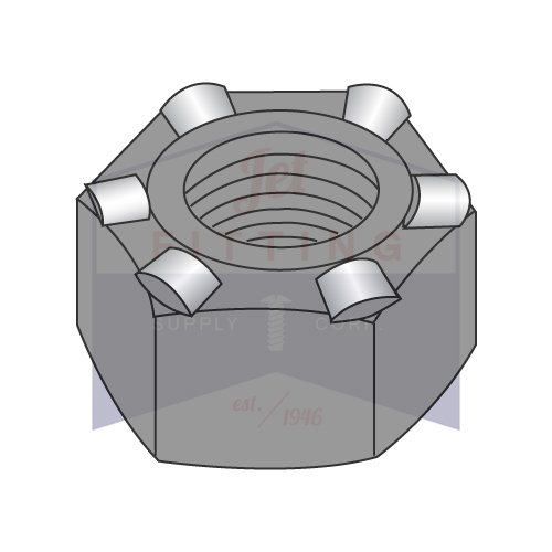 5/16-18 Hex Weld Nuts / 6 Projections/Self-Locating Pilot/Steel/Plain (Quantity: 1,000 pcs) Made in USA