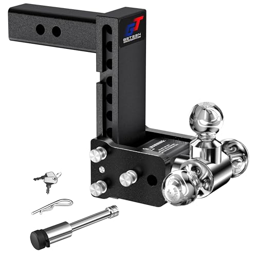 Geteen Trailer Hitches, Adjustable Trailer Hitch Ball Mount - Fits 2.5