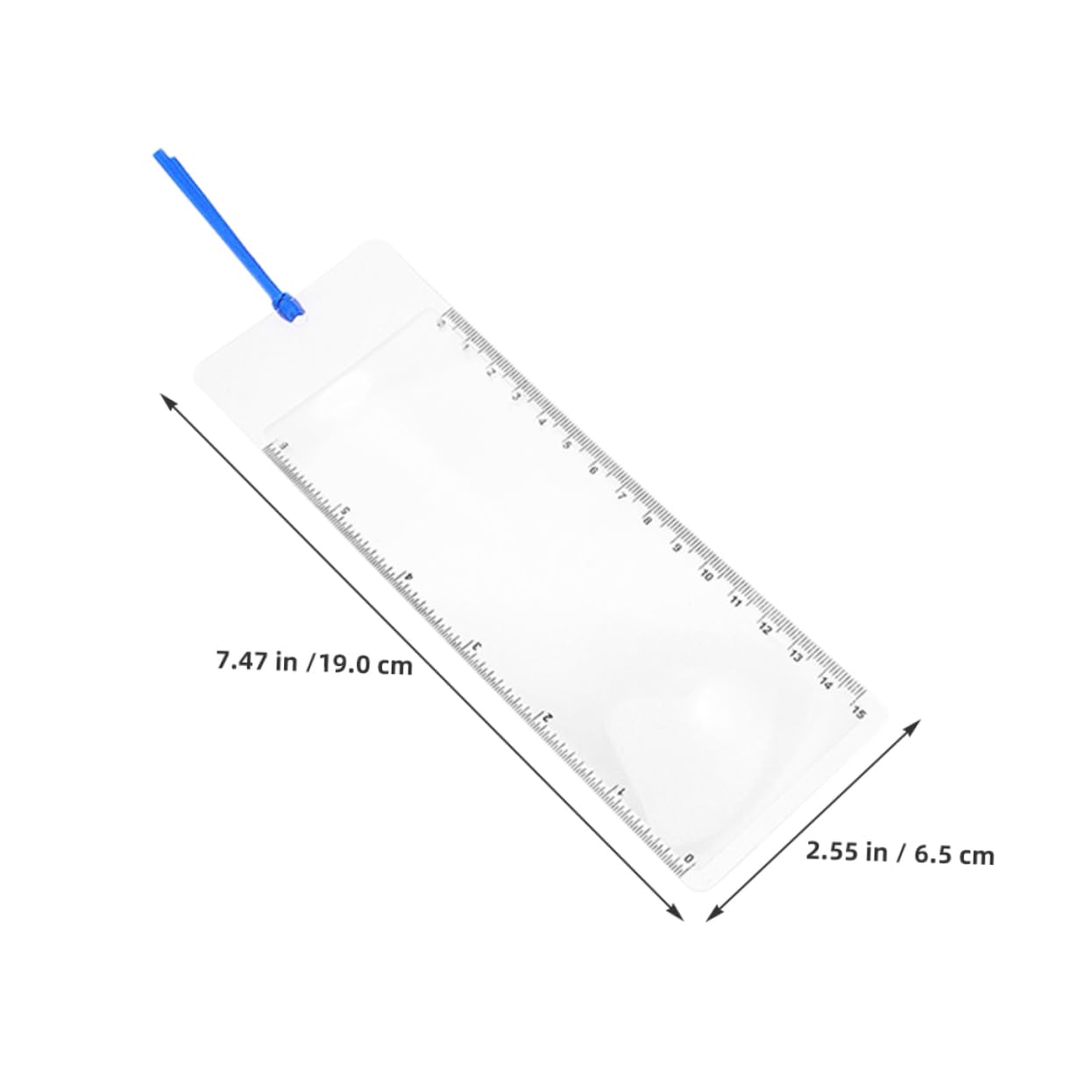 NUOBESTY 6Pcs Portable Bookmark Magnifier with Lens Reading Magnifier for Books Magazines and Newspapers Durable Material for Travel and Detailed Tasks