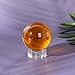 LONGWIN 50mm(2 inch) K9 Solid Crystal Ball with Free Stand Suncatcher (Amber)