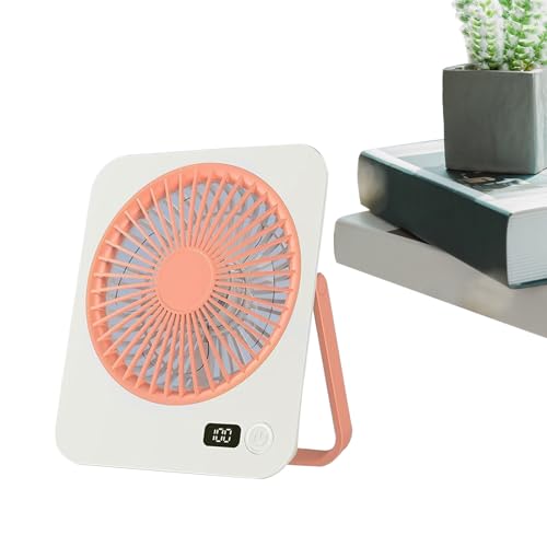 Ventilador De Escritorio - Ventilador Personal Para Mesa | 5 Velocidades 1200mAh Enfriador Portátil Para Hogar Dormitorio Playa Camping Viajes Senderismo Hombres Mujeres
