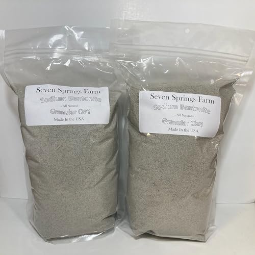 Sodium Bentonite Clay 8LB - Granular All Natural Pond Sealant - High Absorption - Leak Sealer Wastewater Cleansing Agent Cat Litter Clumping & Odor Control...ETC. (8 Pound)