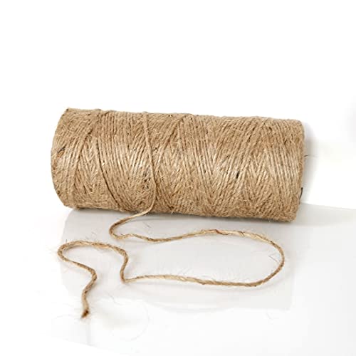 D.RECT 100m Jute-Schnur Natur Braun Jute-Kordel | Packschnur Geschenk-Band Bastelschnur Dekokordel | 1,2mm Dicke | Für: Verpackung, DIY Kunst-Handwerk, Floristik, Dekoration