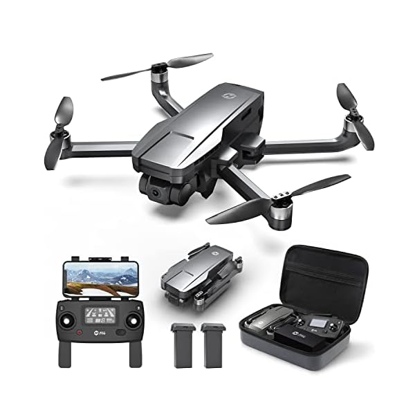 Holy Stone HS720G Fly More Combo 2-Axis Gimbal GPS Drone with 2 Batteries 4K EIS Camera for Adults Beginner, Foldable…